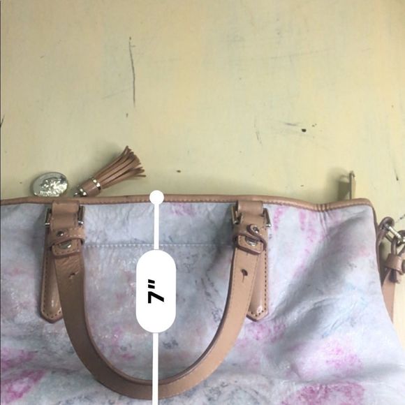 Brahmin Talitha Floral Gloss Shoulder Purse with Crossbody Strap - Picture 15 of 16